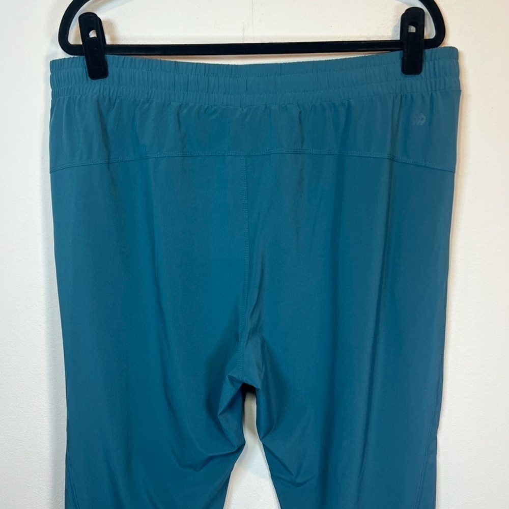 All in Motion Athletic Pants Teal Pocket Drawstring Taper Lightweight Workout XL - Picture 8 of 13